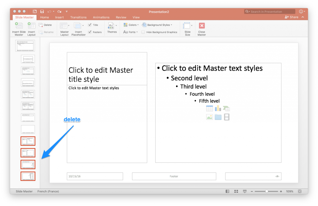 Delete unnecessary slides