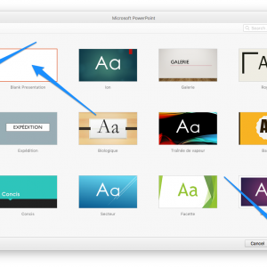 Create a blank presentation